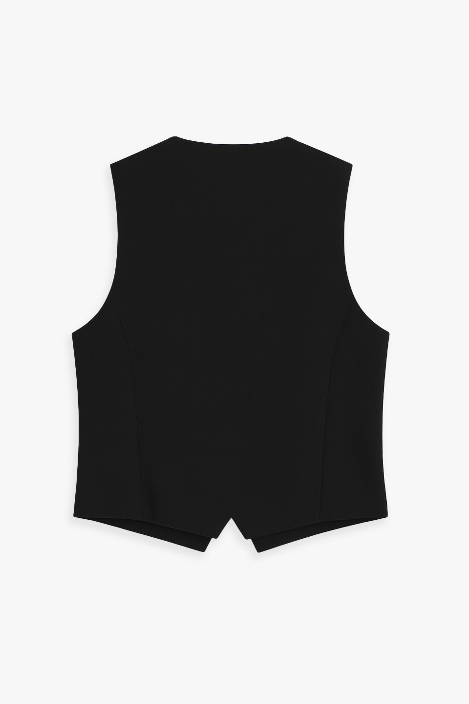 Kadın Cep Kapaklı Poliviskon Yelek - Siyah