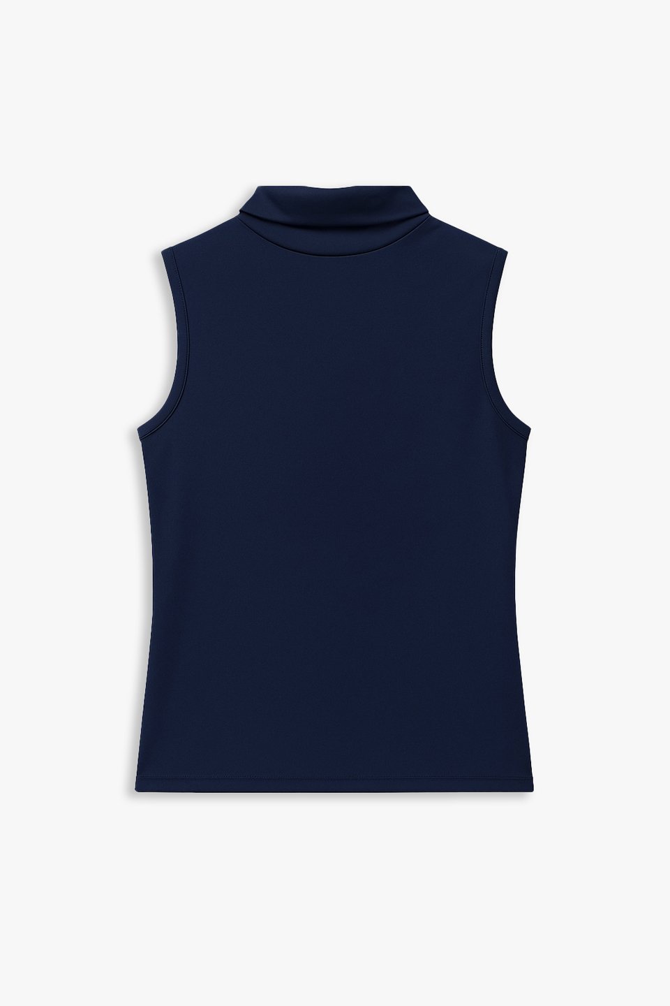 Kadın Dik Yaka Sıfır Kol Body - Lacivert