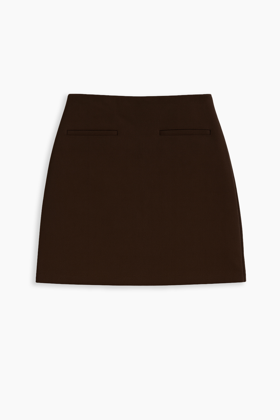 Kadın Fleto Cep Mini Etek - Kahve