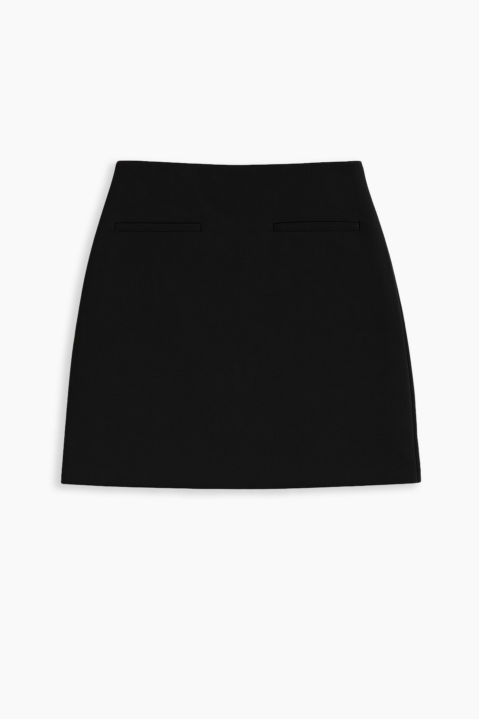 Kadın Fleto Cep Mini Etek - Siyah