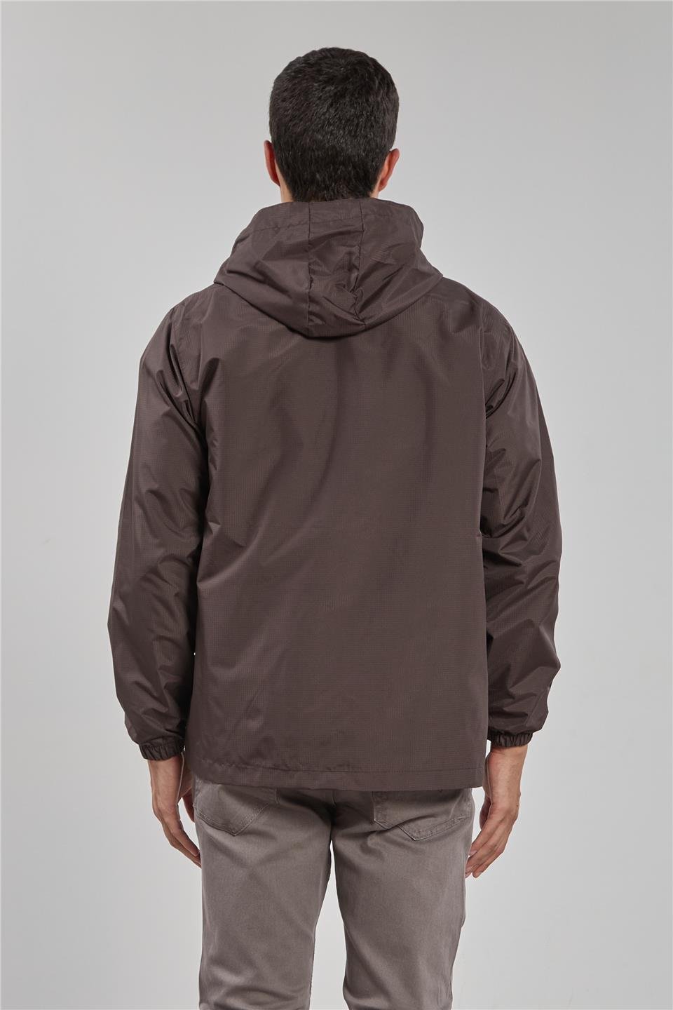 Kapüşonlu teknik mont-3438 Antrasit