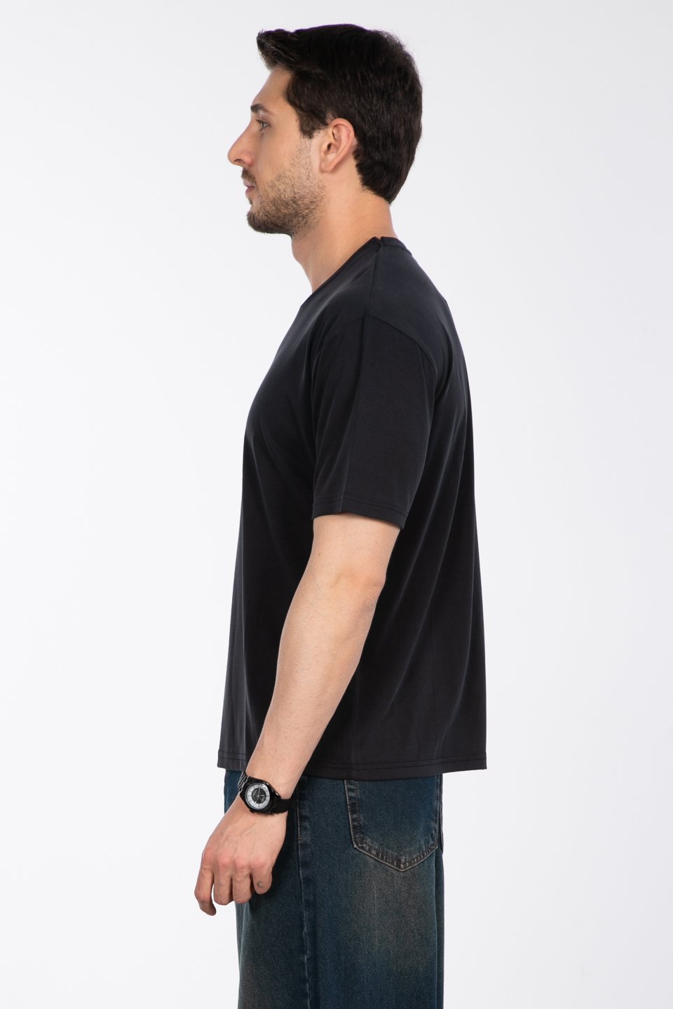 Modal t-shirt-2924 Antrasit