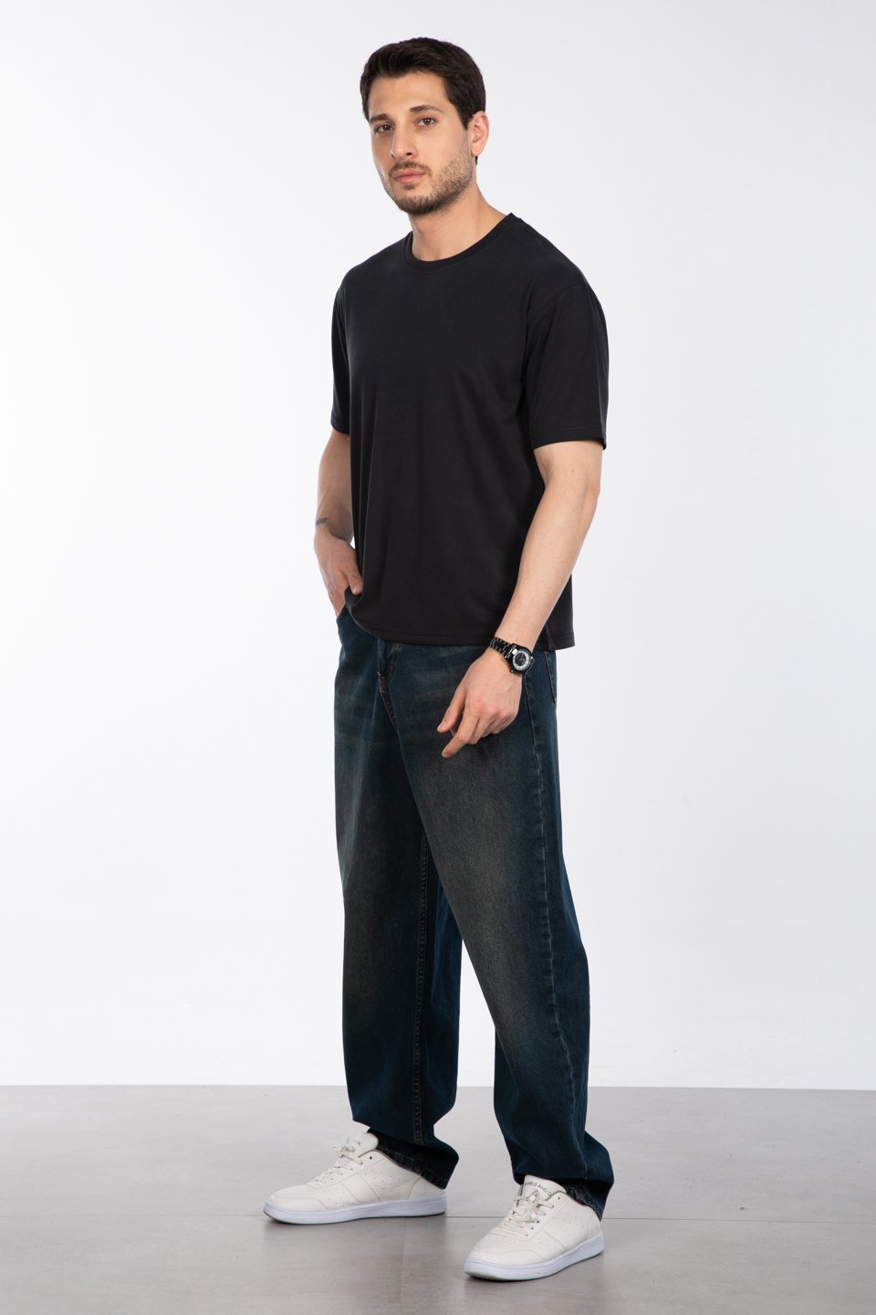 Modal t-shirt-2924 Antrasit