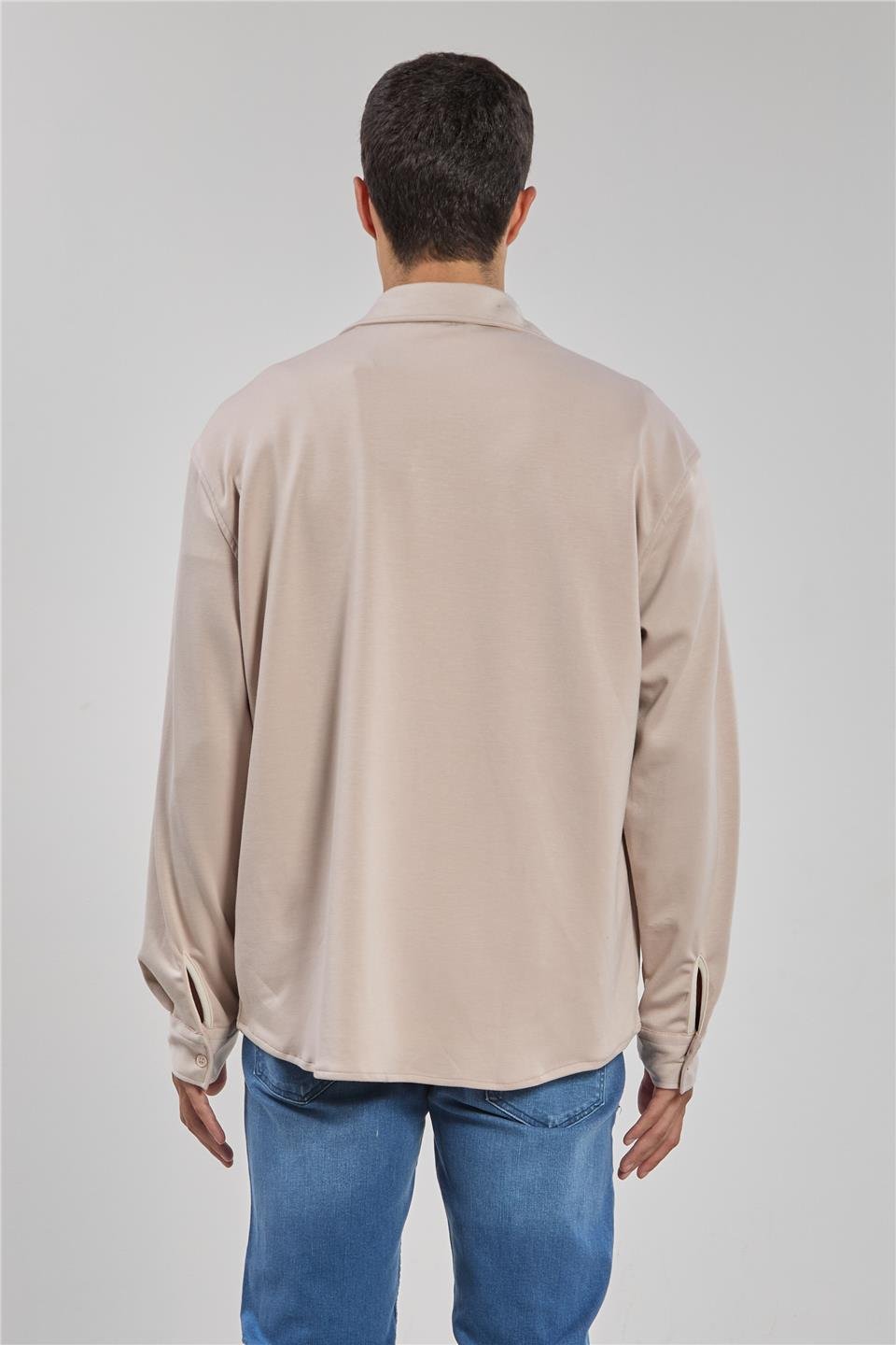Oversize gömlek-1188 Taş