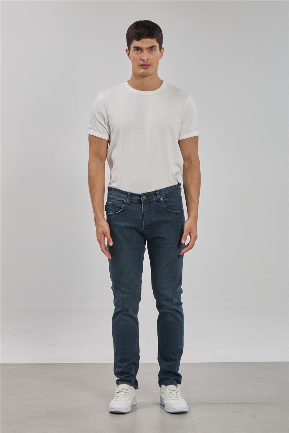 PABLO-Regular fit pantolon-5141 Kahve