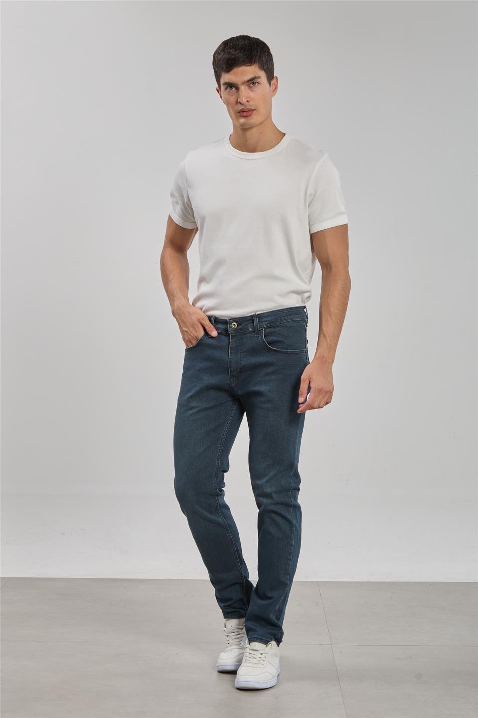 PABLO-Regular fit pantolon-5141 Kahve