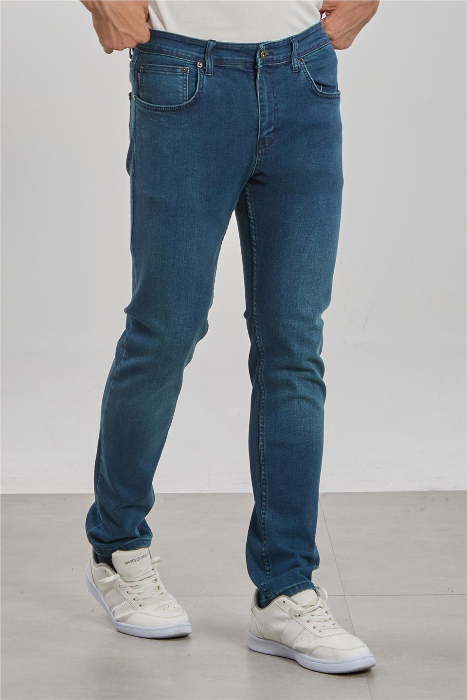 PABLO-Regular fit pantolon-5141 Yeşil