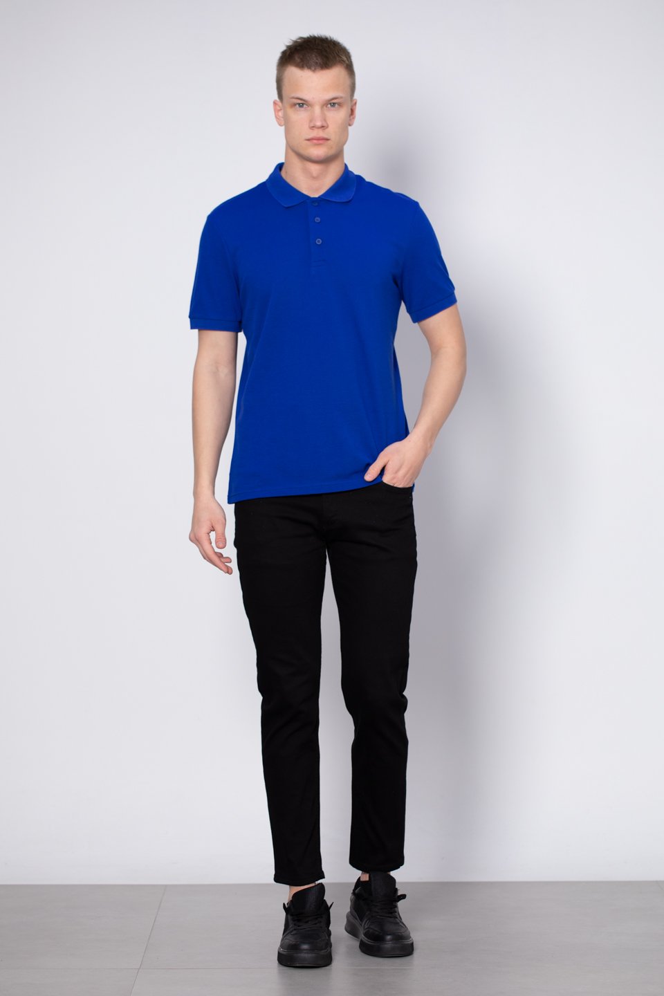 Polo yaka pike t-shirt-2127 Saks