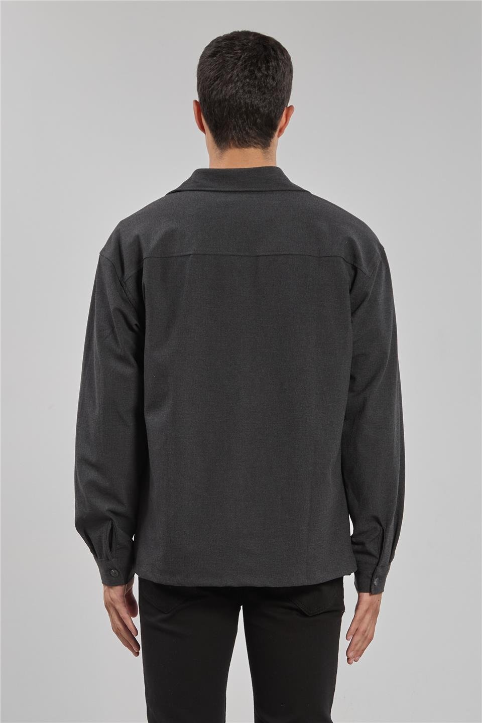 Regular fit gömlek-1190 Antrasit