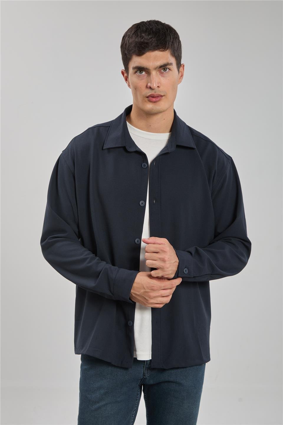 Regular fit gömlek-1190 Lacivert