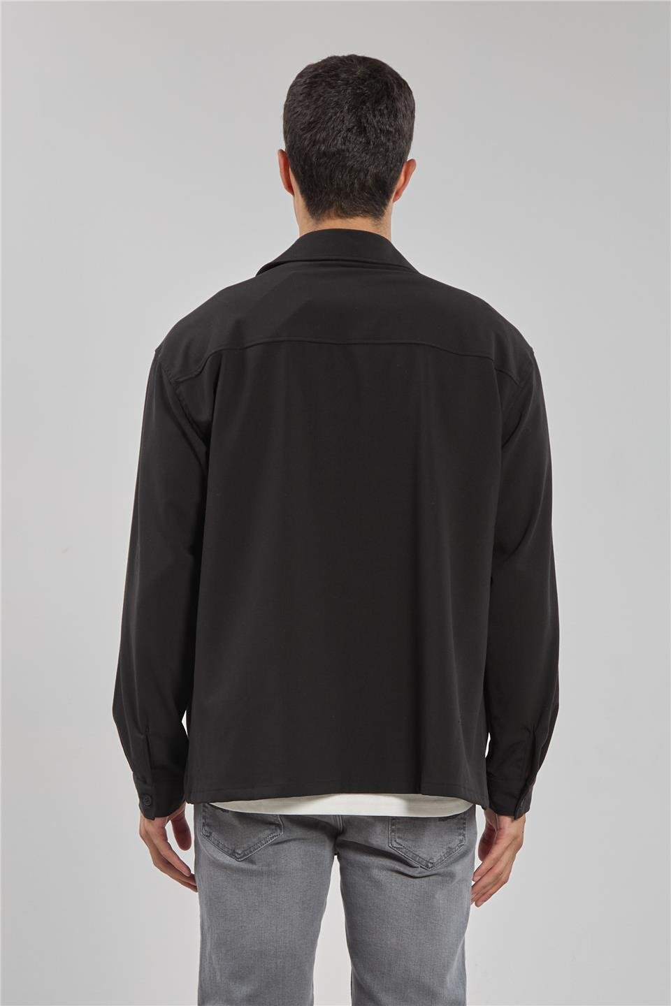 Regular fit gömlek-1190 Siyah
