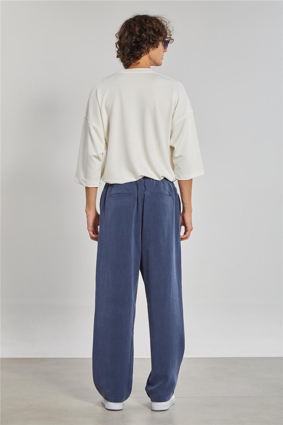 Regular Fit Tensel Erkek Pantolon - Lacivert