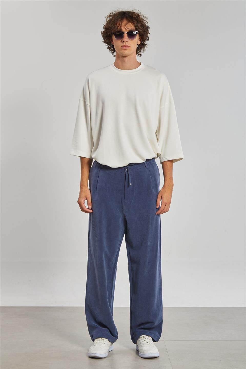 Regular Fit Tensel Erkek Pantolon - Lacivert