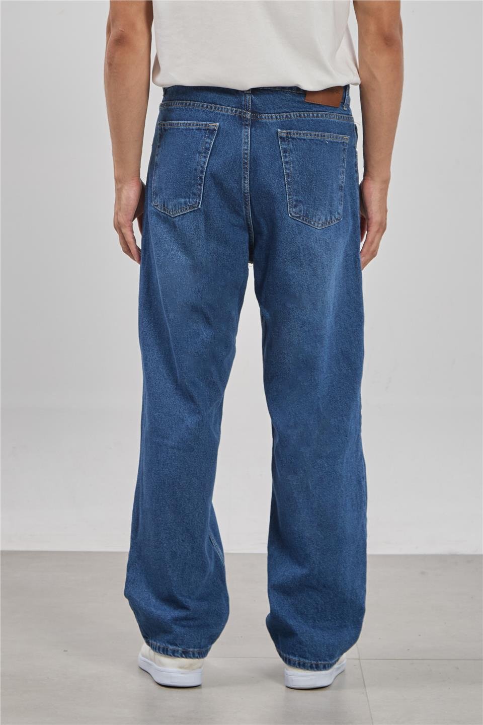 Relaxed fit jean pantolon-1594 Mavi