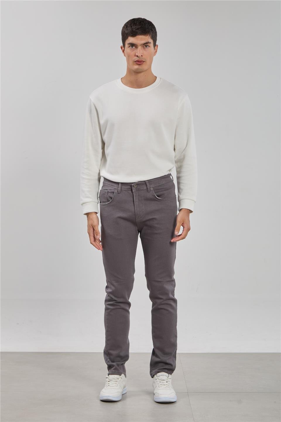 Vegas regular fit pantolon-2972 Gri