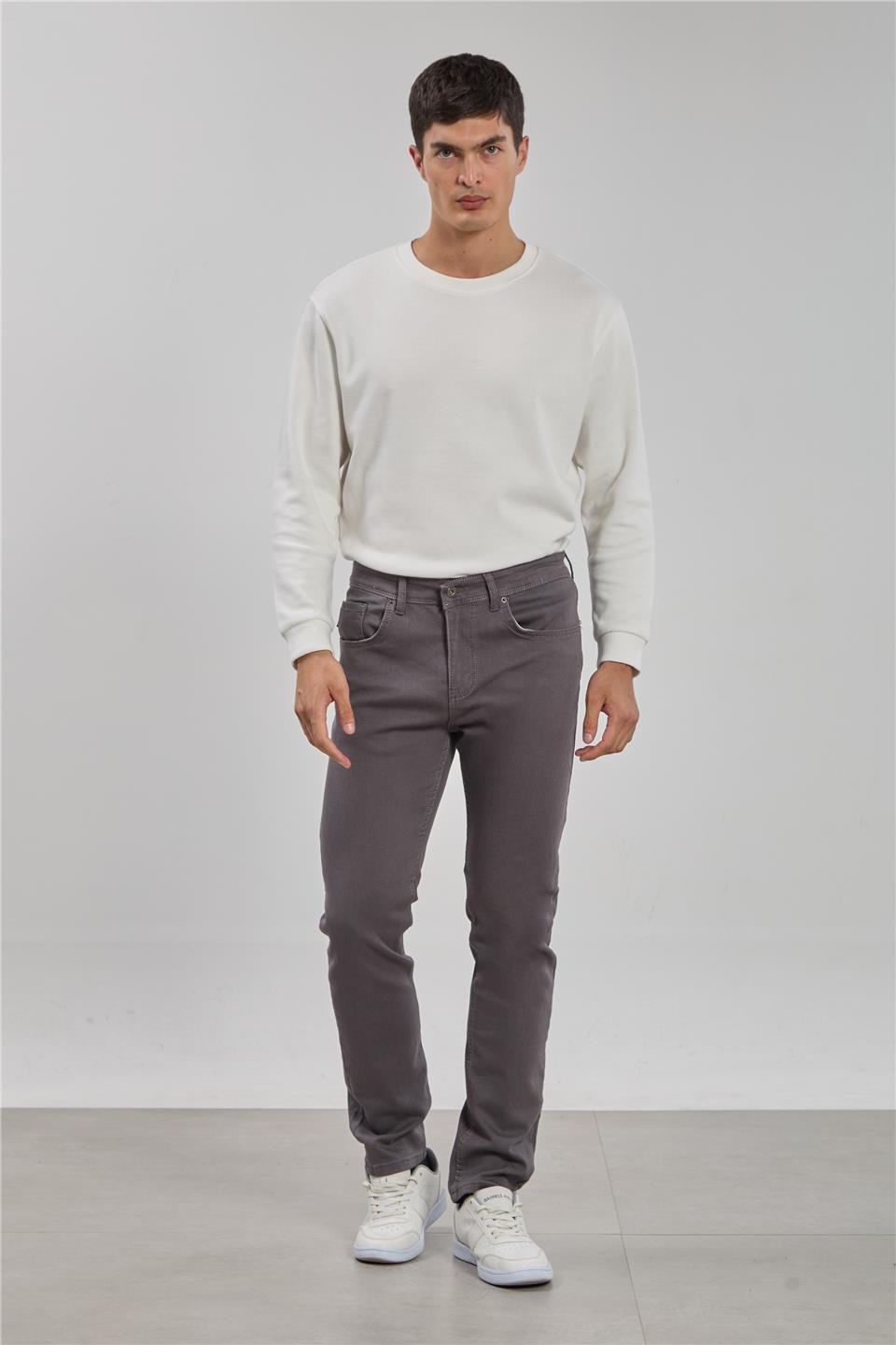 Vegas regular fit pantolon-2972 Gri