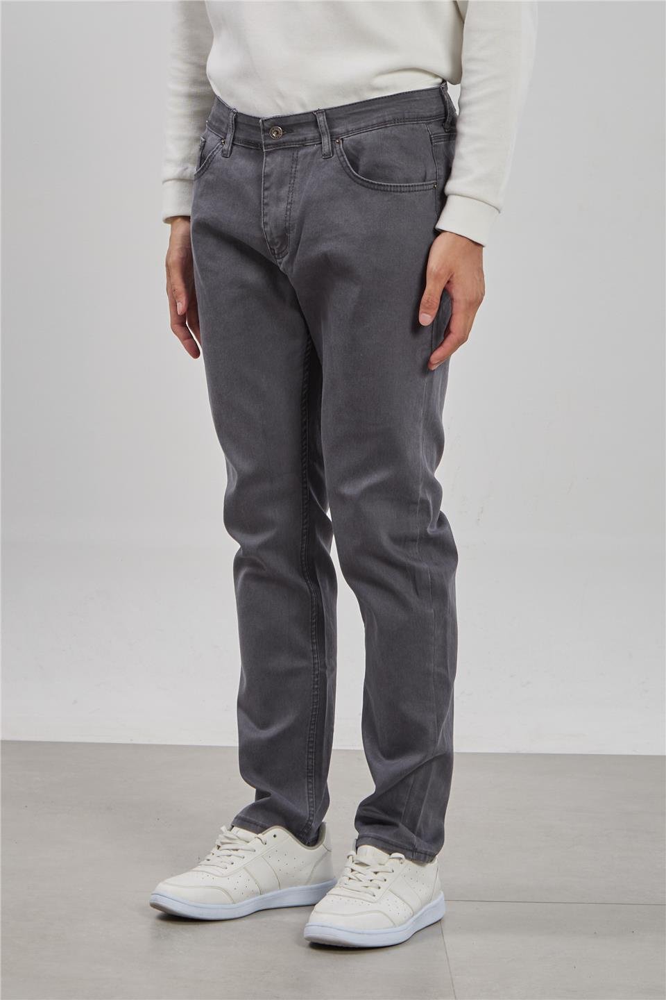 VIOLET-Regular fit pantolon-860 Füme