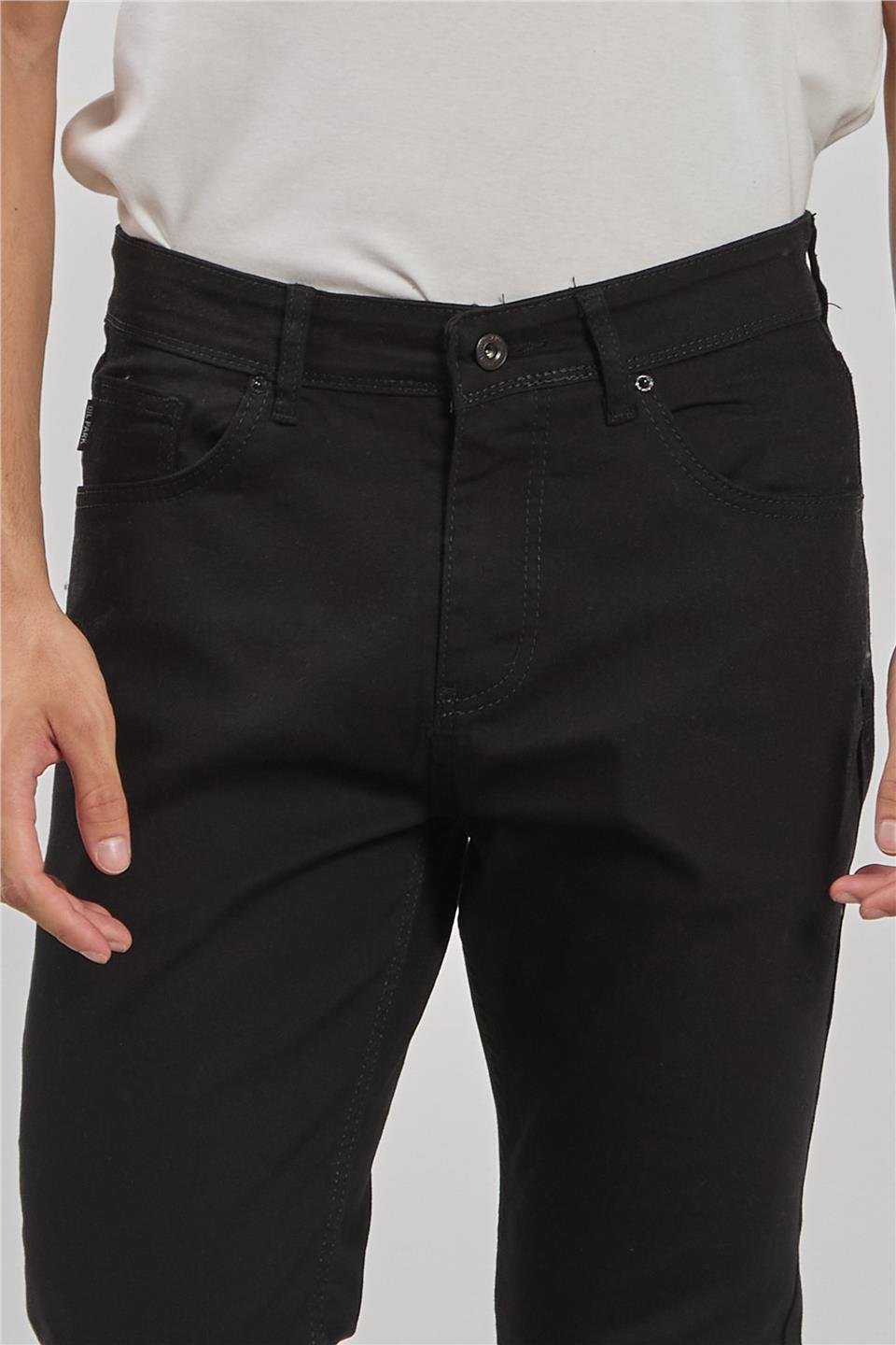 VIOLET-Regular fit pantolon-860 Siyah