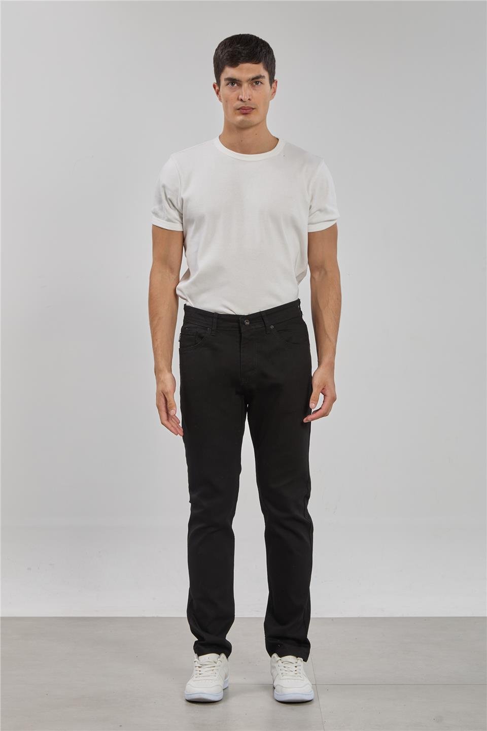 VIOLET-Regular fit pantolon-860 Siyah