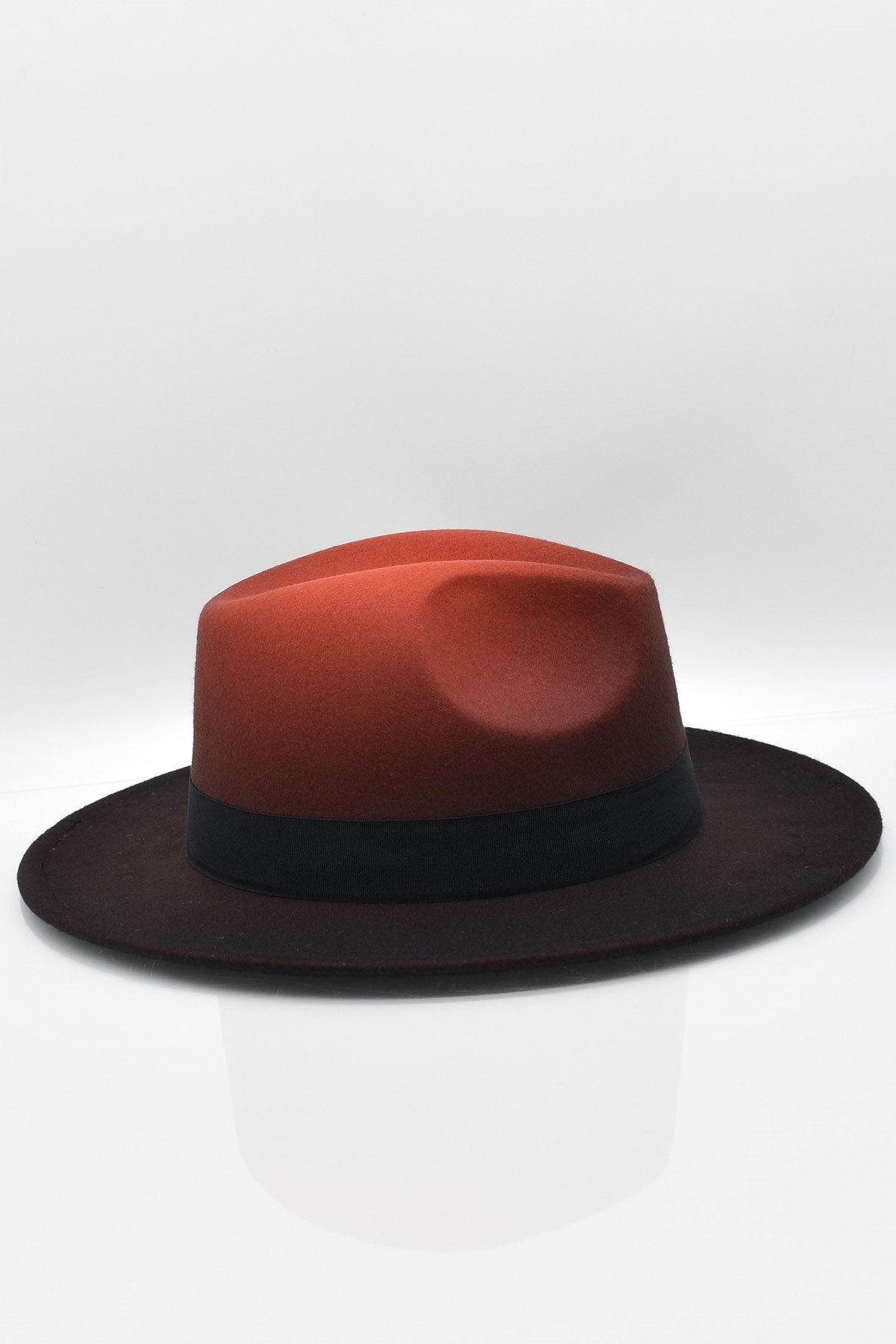 Erkek Multicolor Fötr Şapka Kiremit Panama Hat