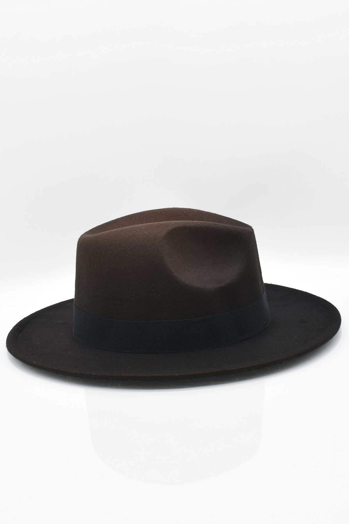 Erkek Multicolor Fötr Şapka Kahve Panama Hat
