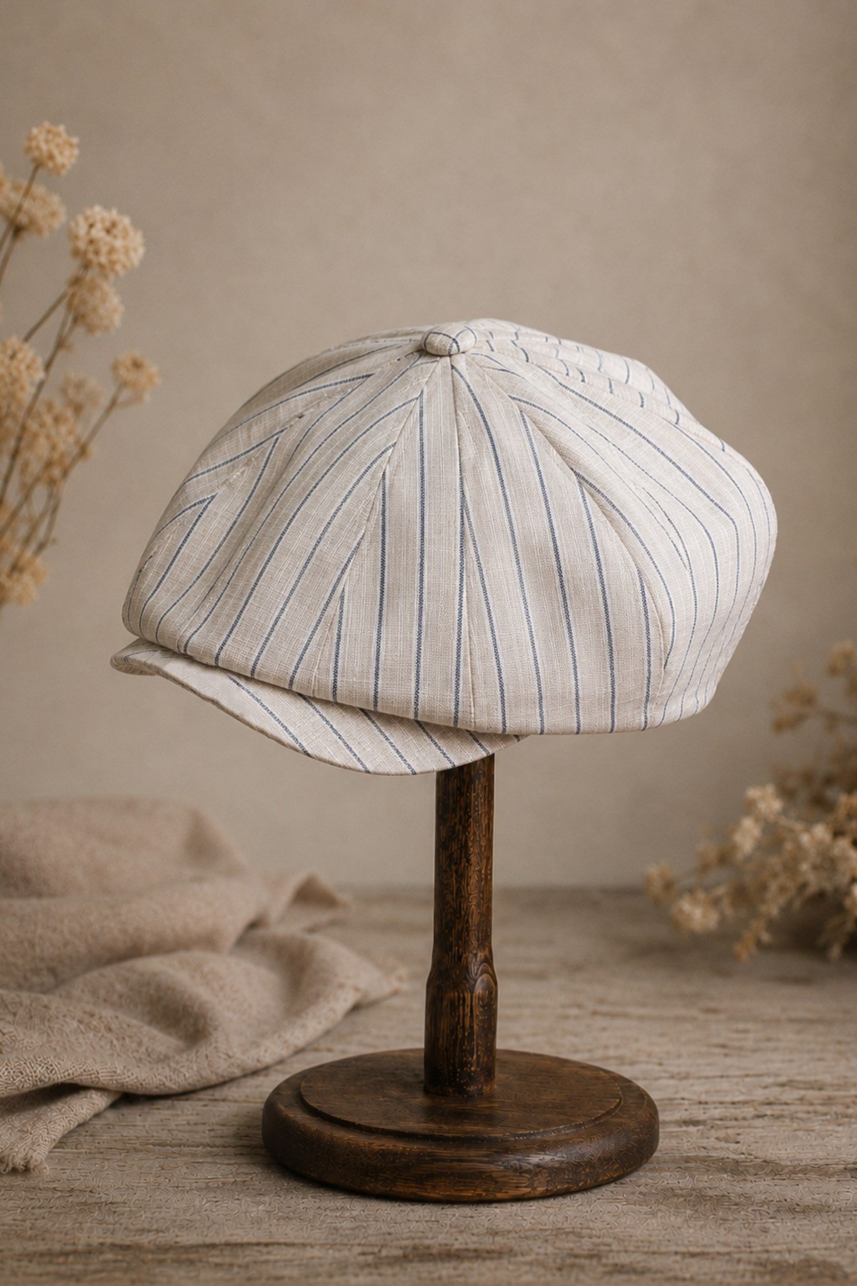 Külah Amalfi Pinstripe Pamuklu Kasket | Baker Boy Collection KLH7605