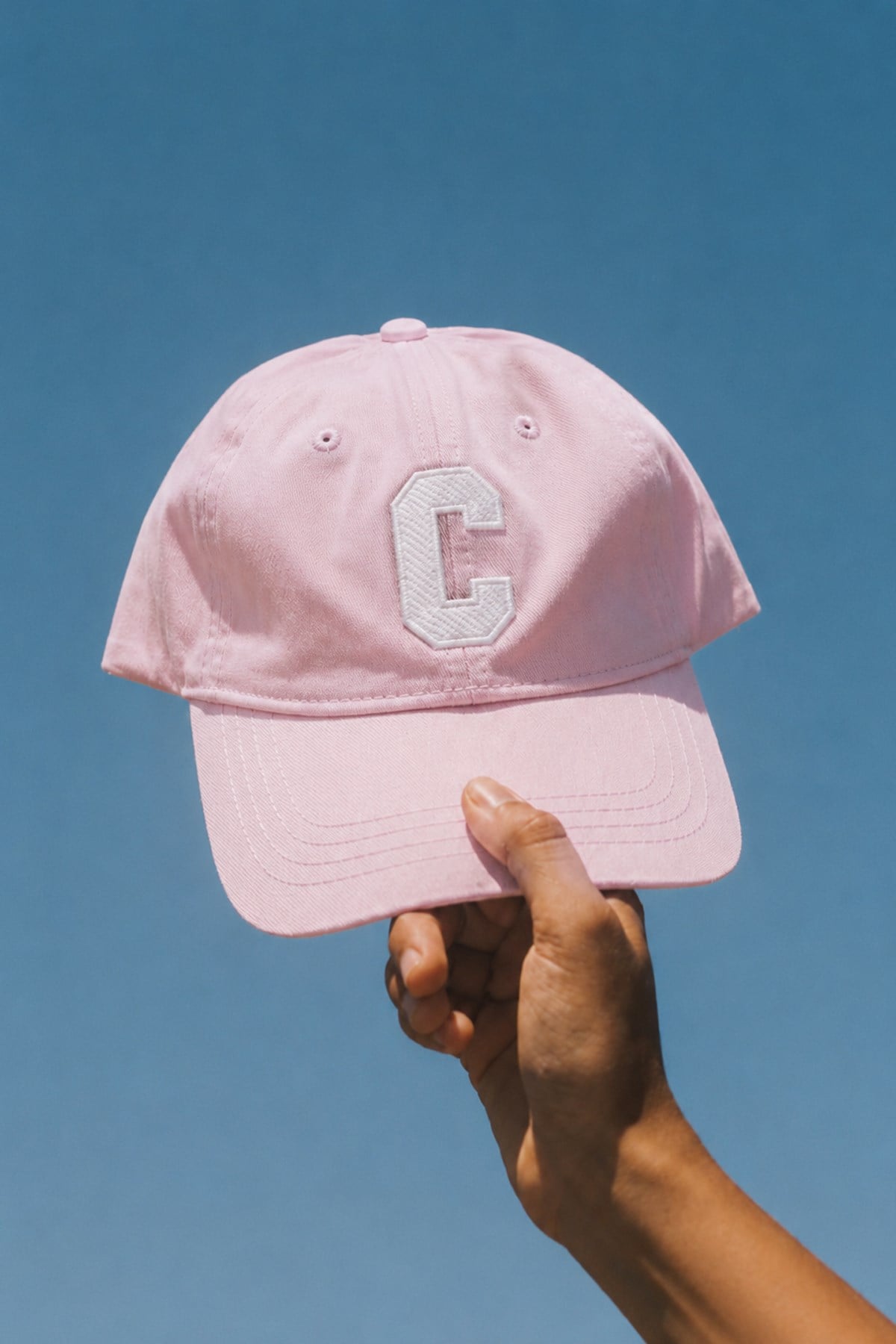 Külah Club Letter Series - C Harf Nakışlı Şapka | Blush KLH7593