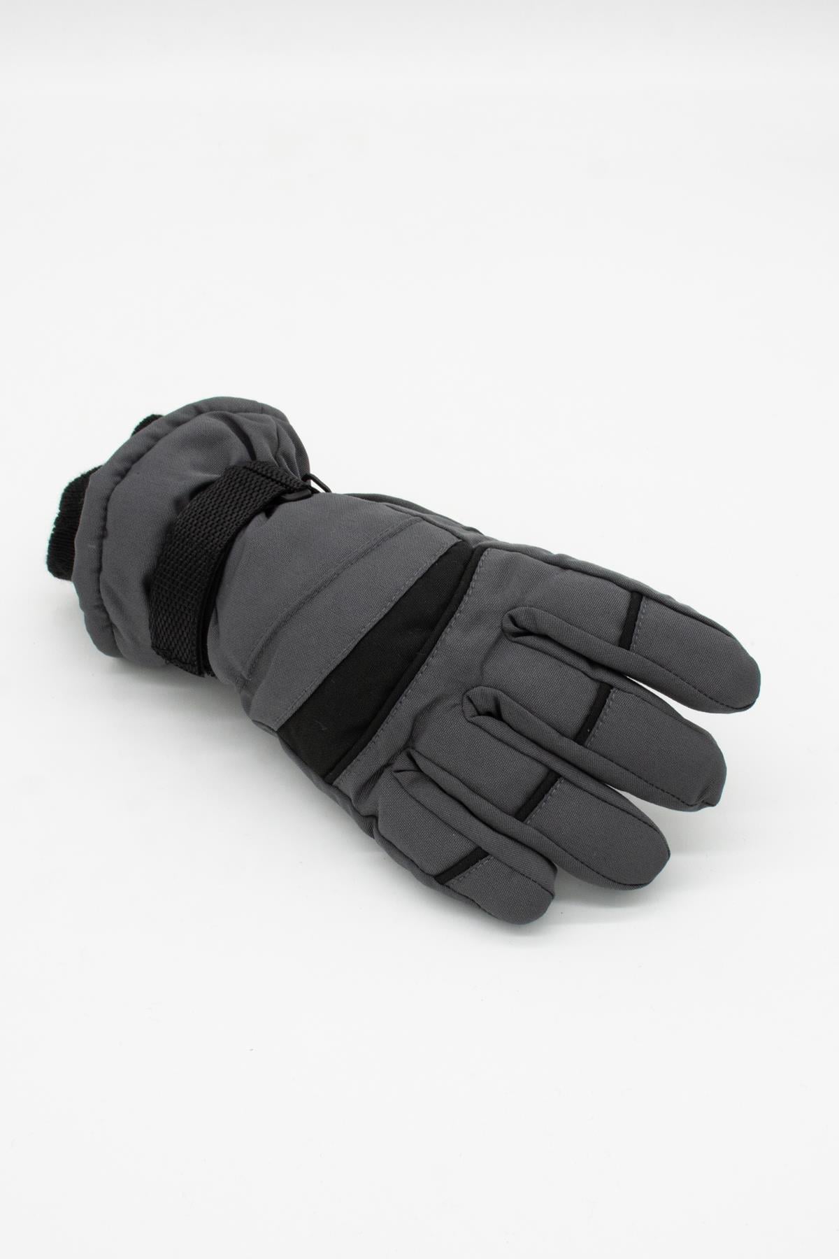 Külah Çocuk İçi Polar Gri Kayak-Kar Eldiveni KLH6884