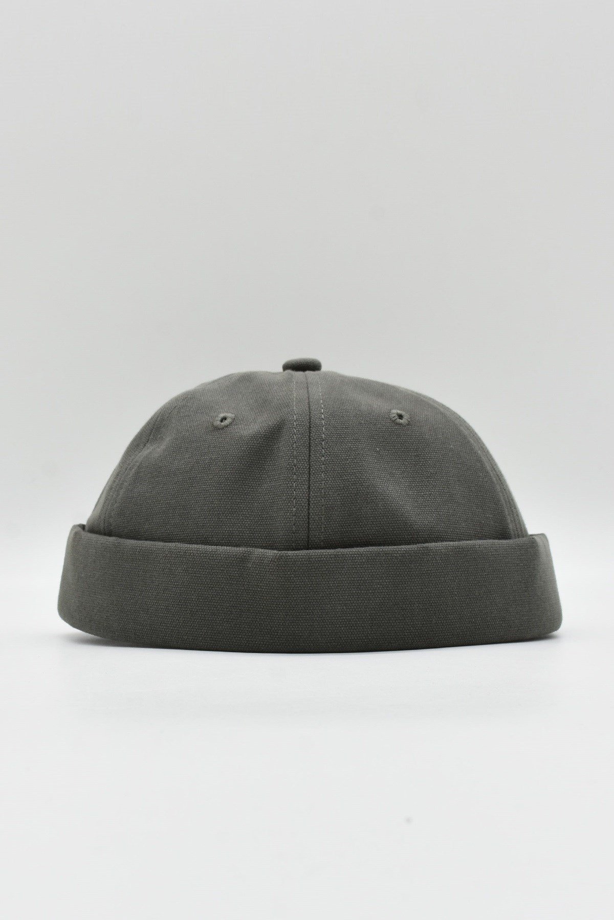 Külah Erkek Deri Bantlı Hipster Cap Haki Docker Şapka KLH7201