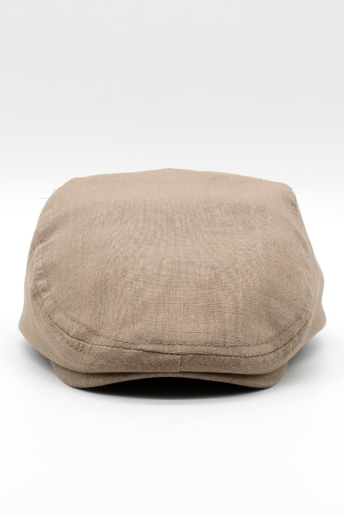 Külah Erkek Düz Pamuklu Mocha Flat Cap Kasket KLH6945