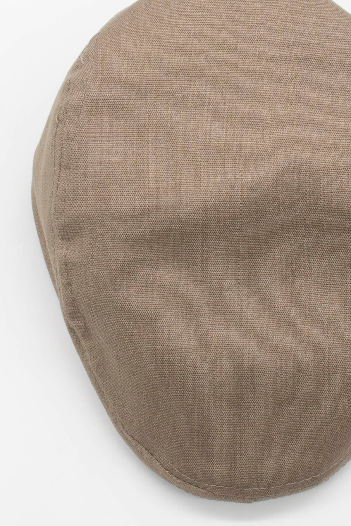 Külah Erkek Düz Pamuklu Mocha Flat Cap Kasket KLH6945