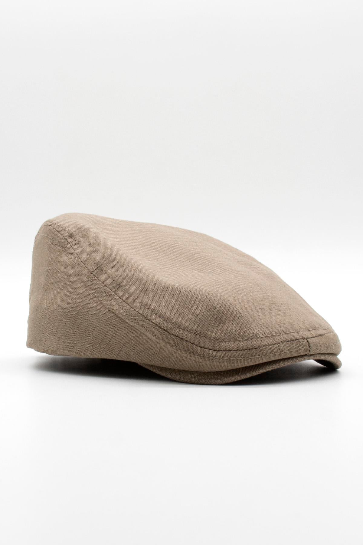Külah Erkek Düz Pamuklu Mocha Flat Cap Kasket KLH6945