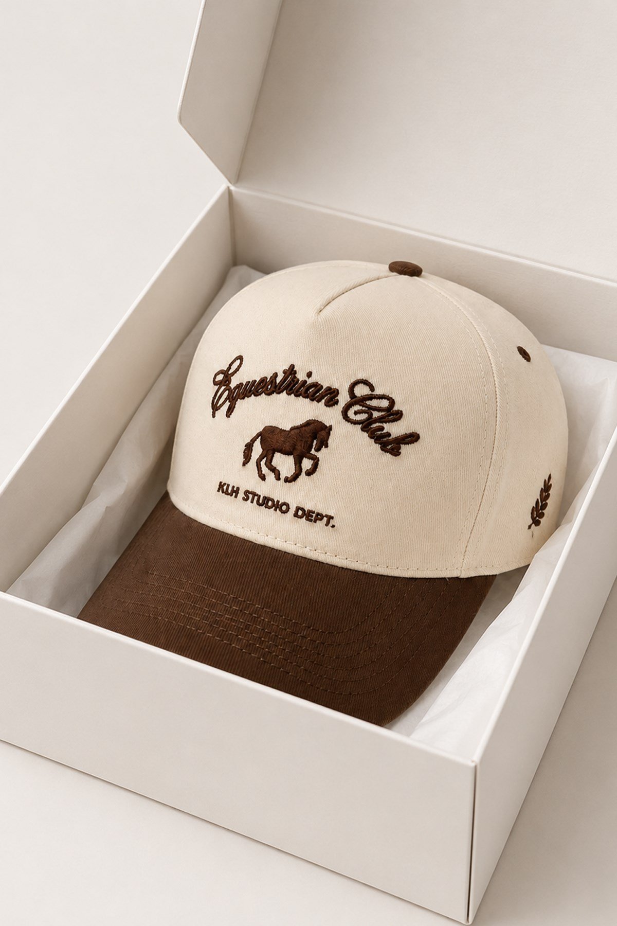 Külah KLH Studio Dept. Equestrian Club Kontrast Siperli Şapka | Unisex - Ayarlanabilir KLH7600