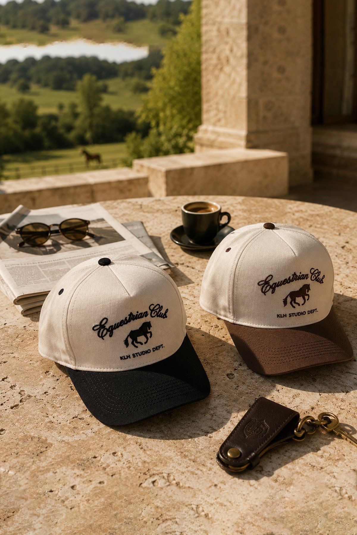 Külah KLH Studio Dept. Equestrian Club Kontrast Siperli Şapka | Unisex - Ayarlanabilir KLH7600