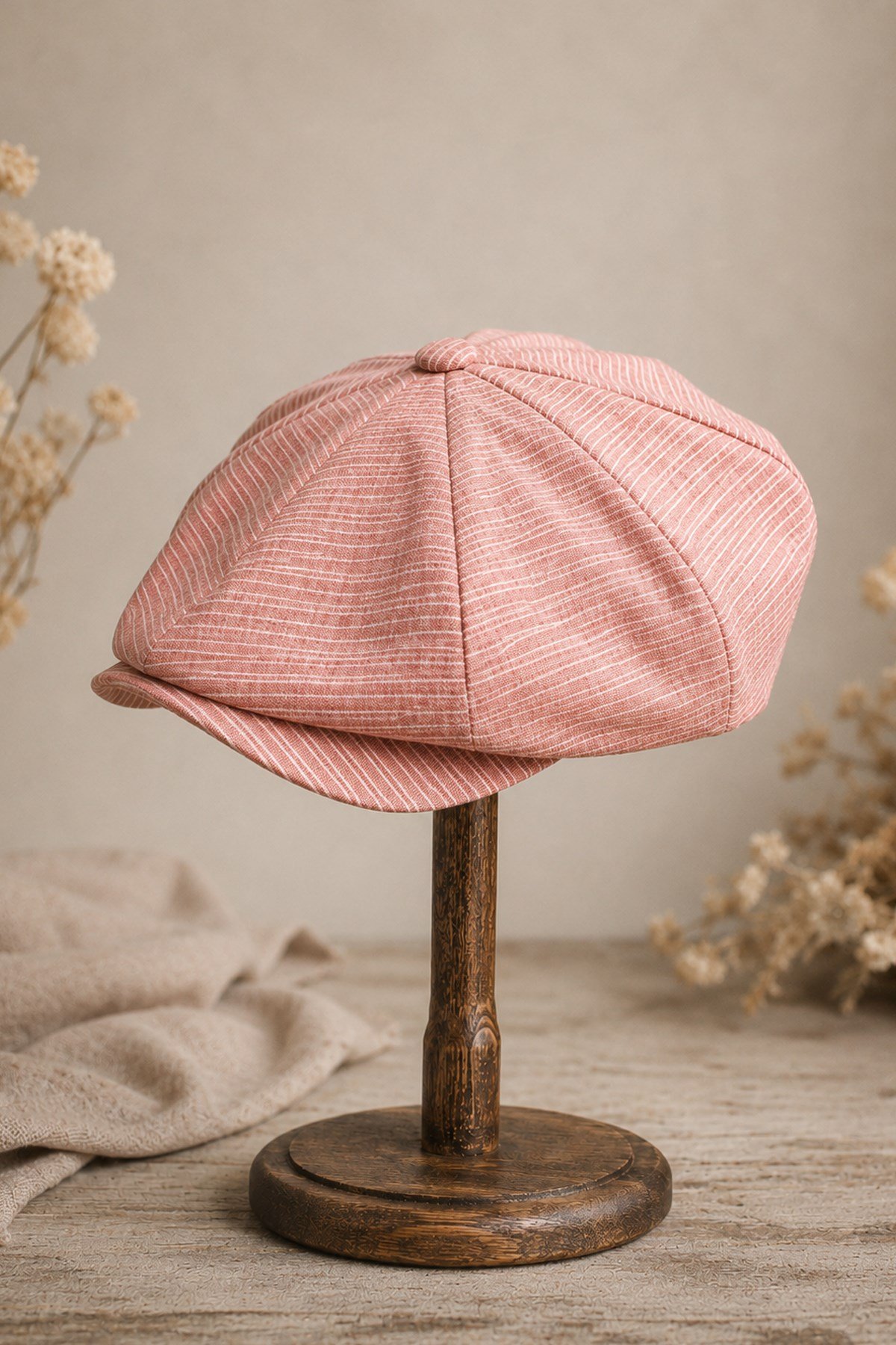 Külah Rosé Dune Baker Boy Kasket | %100 Pamuk KLH7598