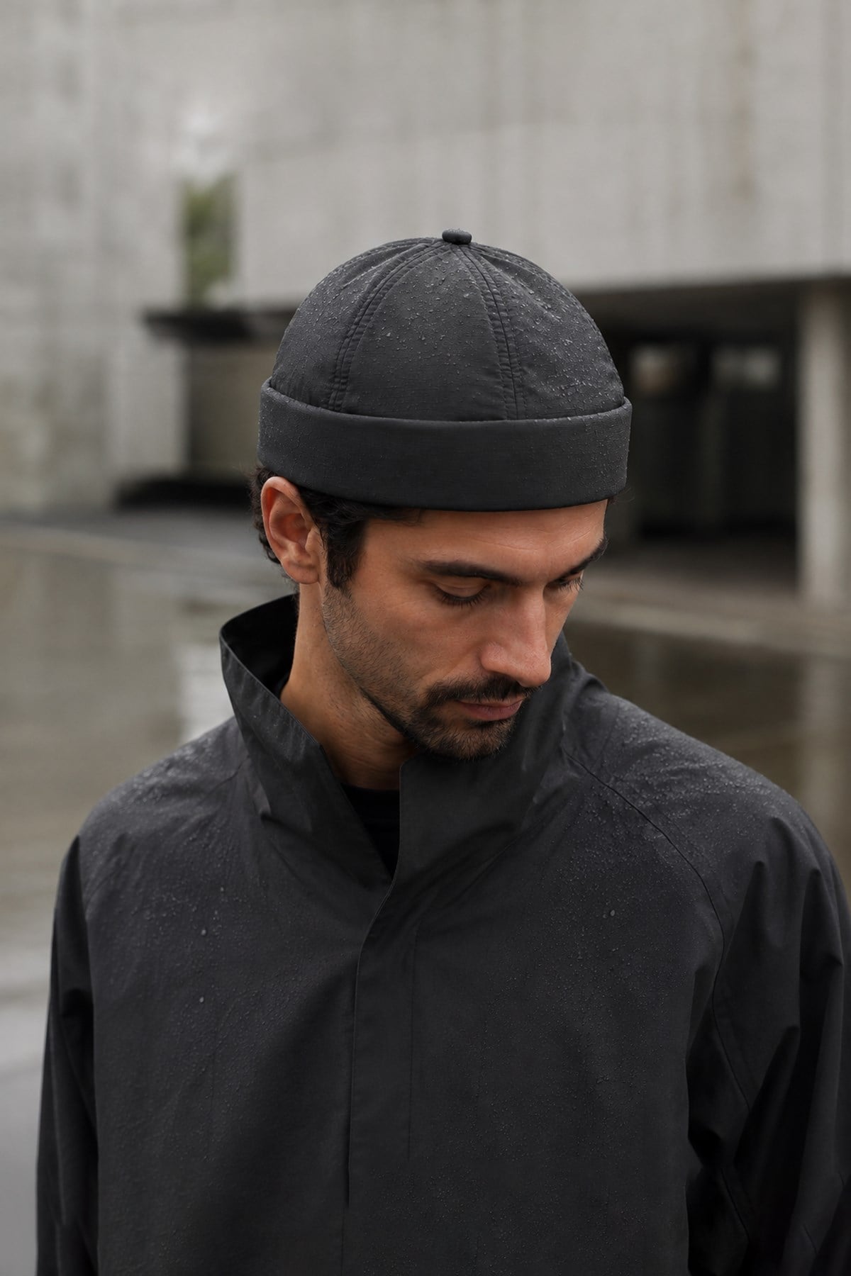 Külah Teknik Kumaş Ayarlanabilir Docker Şapka – Technical Black KLH7599