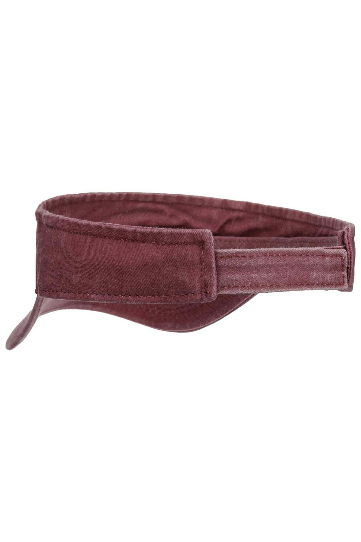 Külah Yıkamalı Denim Pamuklu Vizör Şapka - Kadın/Erkek - İlkbahar/Yaz Sporcu Tenis Kep KLH7491