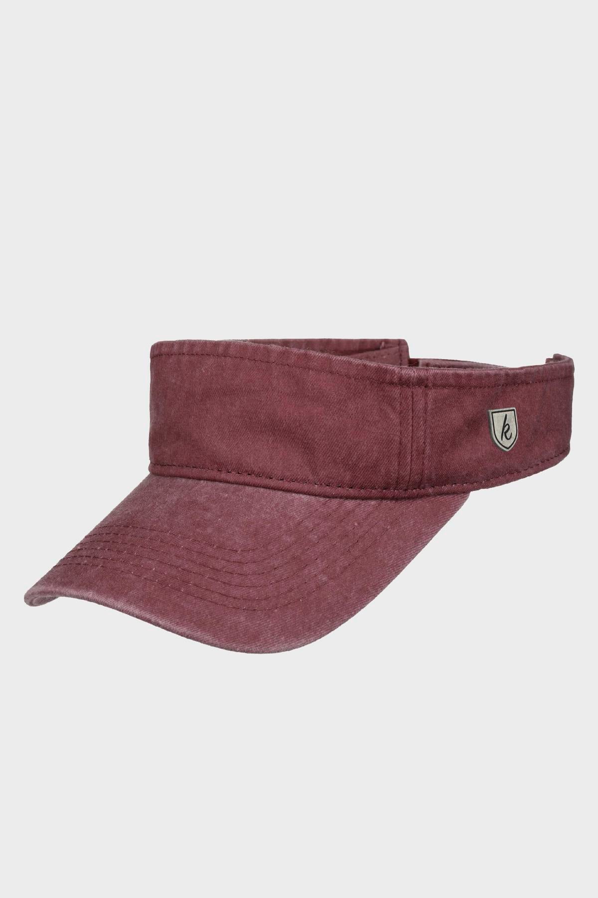 Külah Yıkamalı Denim Pamuklu Vizör Şapka - Kadın/Erkek - İlkbahar/Yaz Sporcu Tenis Kep KLH7491