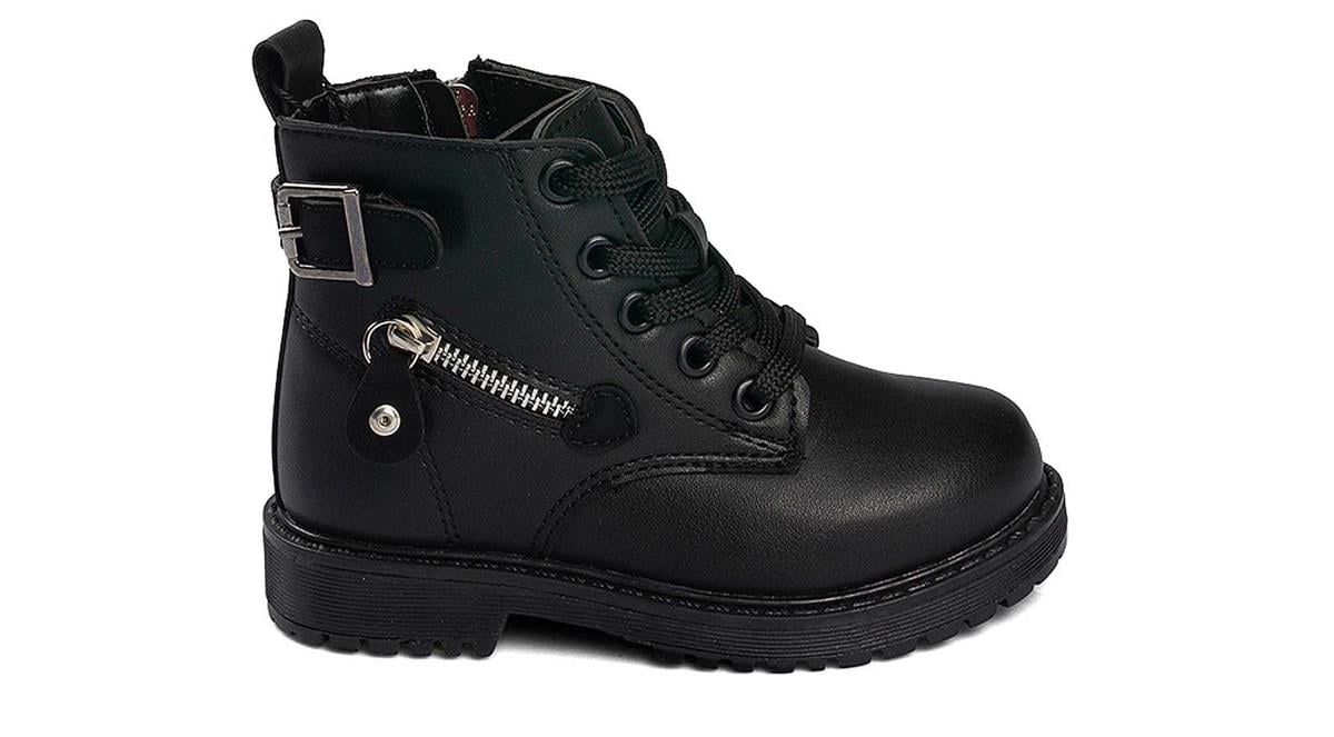 Toptan Bot Ayakkabı Toptan POLACT PO 24046 P   26-30   SİYAH - Dumanlar Ayakkabı Dumanlar