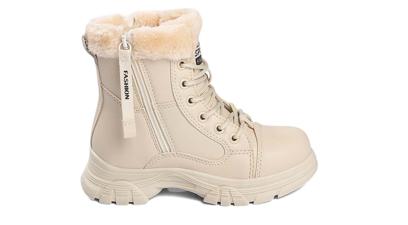 Toptan Bot Ayakkabı Toptan POLACT PO 24072 F   31-35   BEJ - Dumanlar Ayakkabı Dumanlar