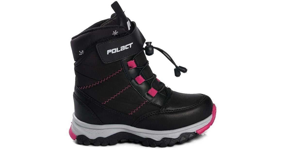 Toptan Bot Ayakkabı Toptan POLACT PO 24080 F   31-35   SİYAH FUŞYA - Dumanlar Ayakkabı Dumanlar