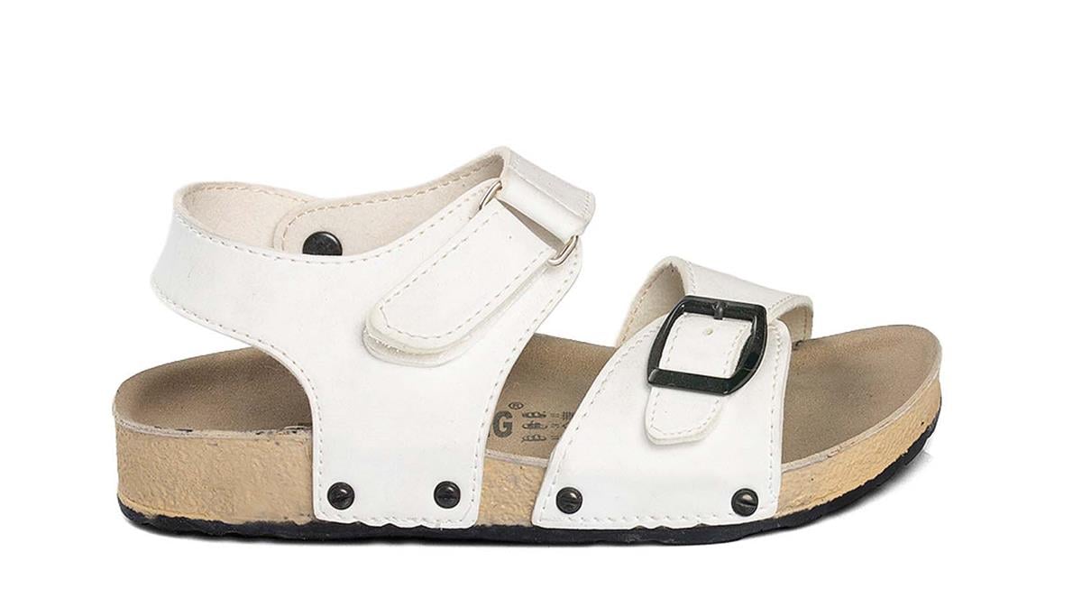 Toptan Sandalet Ayakkabı POLİSAPS 03 F.   31-35   BEYAZ Dumanlar