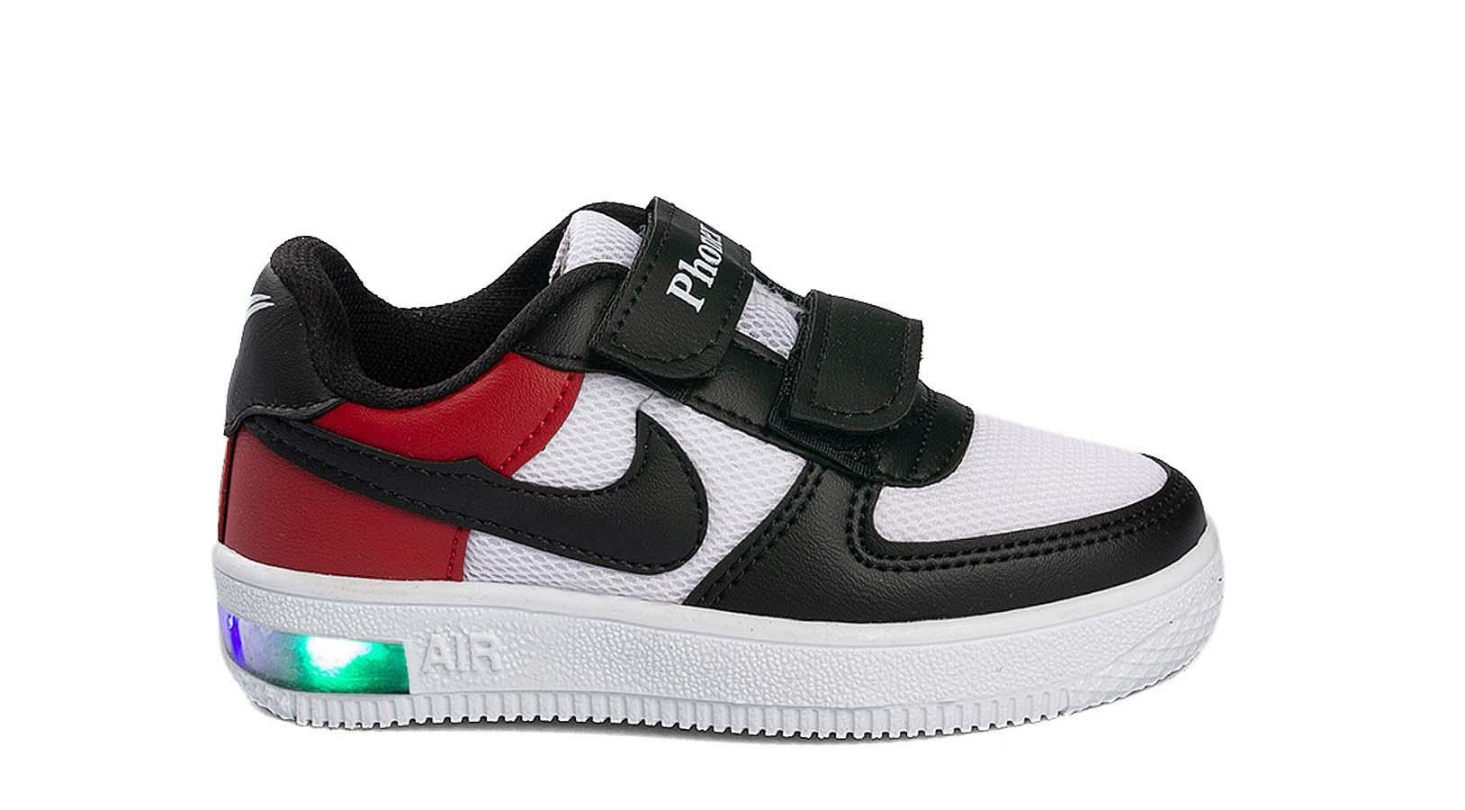 Toptan Spor Ayakkabı Toptan PHONEX PH 79 P   26-30   SİYAH KIRMIZI BEYAZ - Dumanlar Ayakkabı Dumanlar