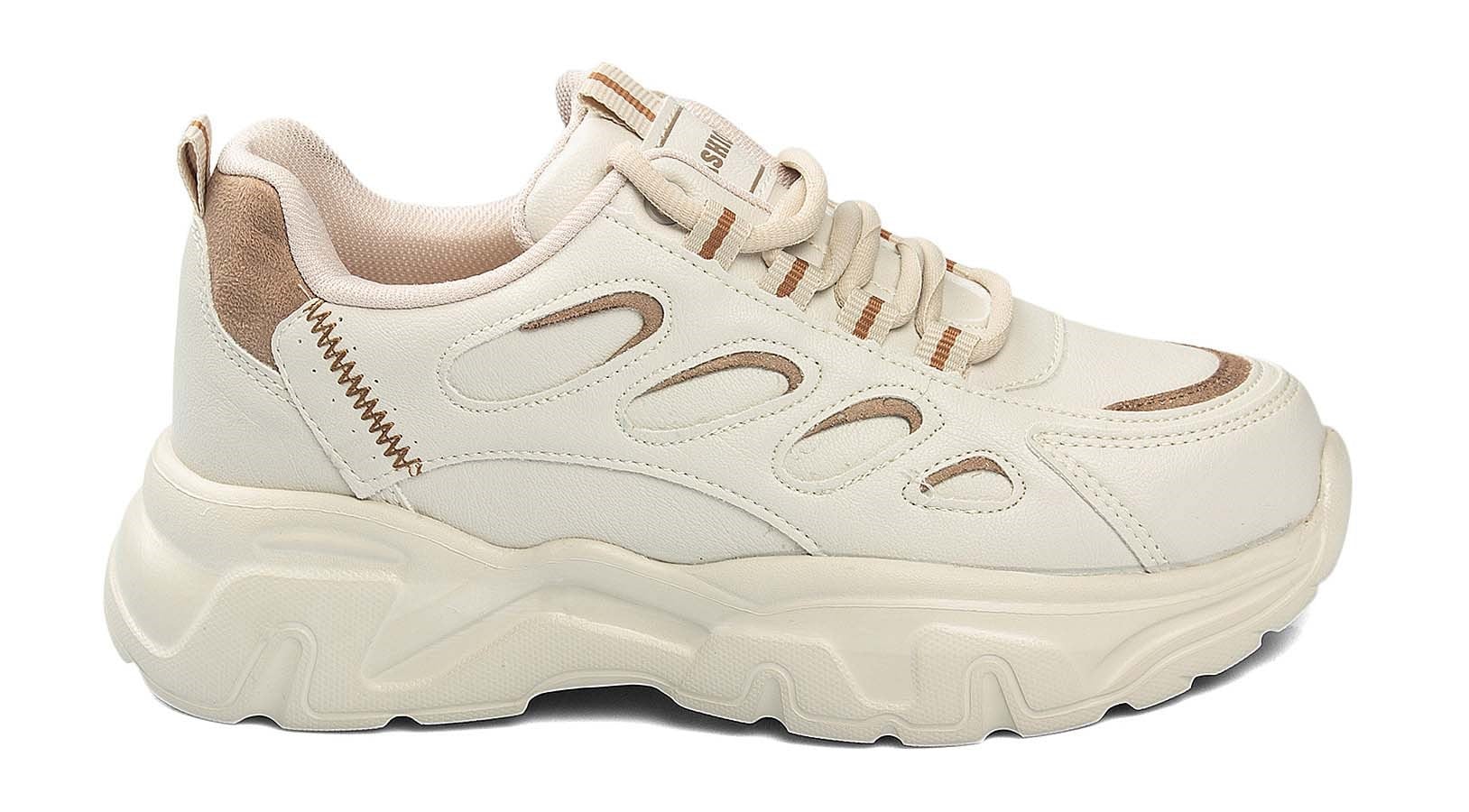 Toptan Spor Ayakkabı Toptan Q.STEP QE 1001 Z 3   36-40   KUM TABA - Dumanlar Toptan Ayakkabı Dumanlar