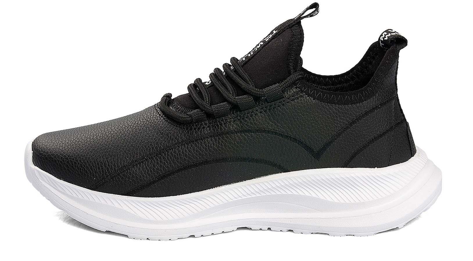 Toptan SPOR Ayakkabı Toptan RACİNG RC 101 M CİLT   40-44   SİYAH BEYAZ - Dumanlar Ayakkabı Dumanlar