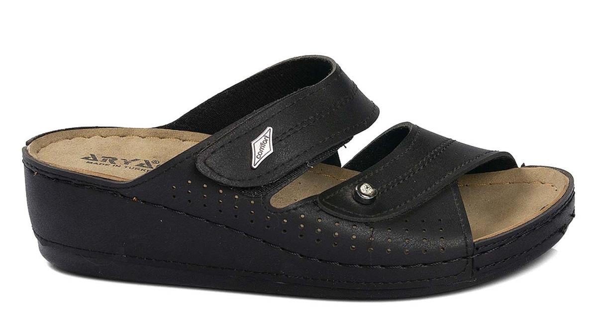 Toptan Terlik Ayakkabı ARYANAY 09278 Z   36-41   SİYAH Dumanlar