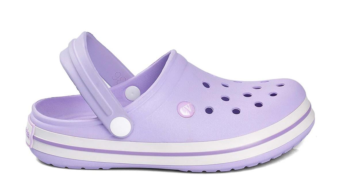 Toptan Terlik Ayakkabı CVCV 2280 G   36-39   LİLA Dumanlar