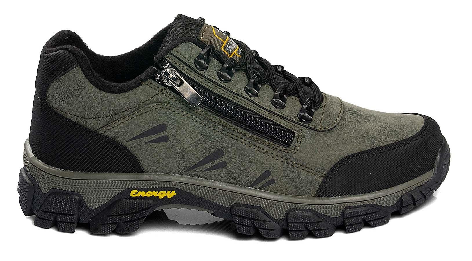 Toptan TREKKING Ayakkabı Toptan W.FULL WD 3007 M TRK   40-44   HAKİ SİYAH - Dumanlar Ayakkabı Dumanlar