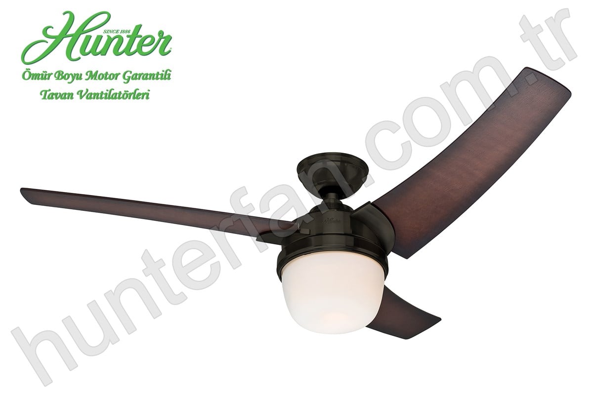 Eurus Kahveli Yeşil - 137 Cm. Aydınlatmalı Tavan Vantilatörü