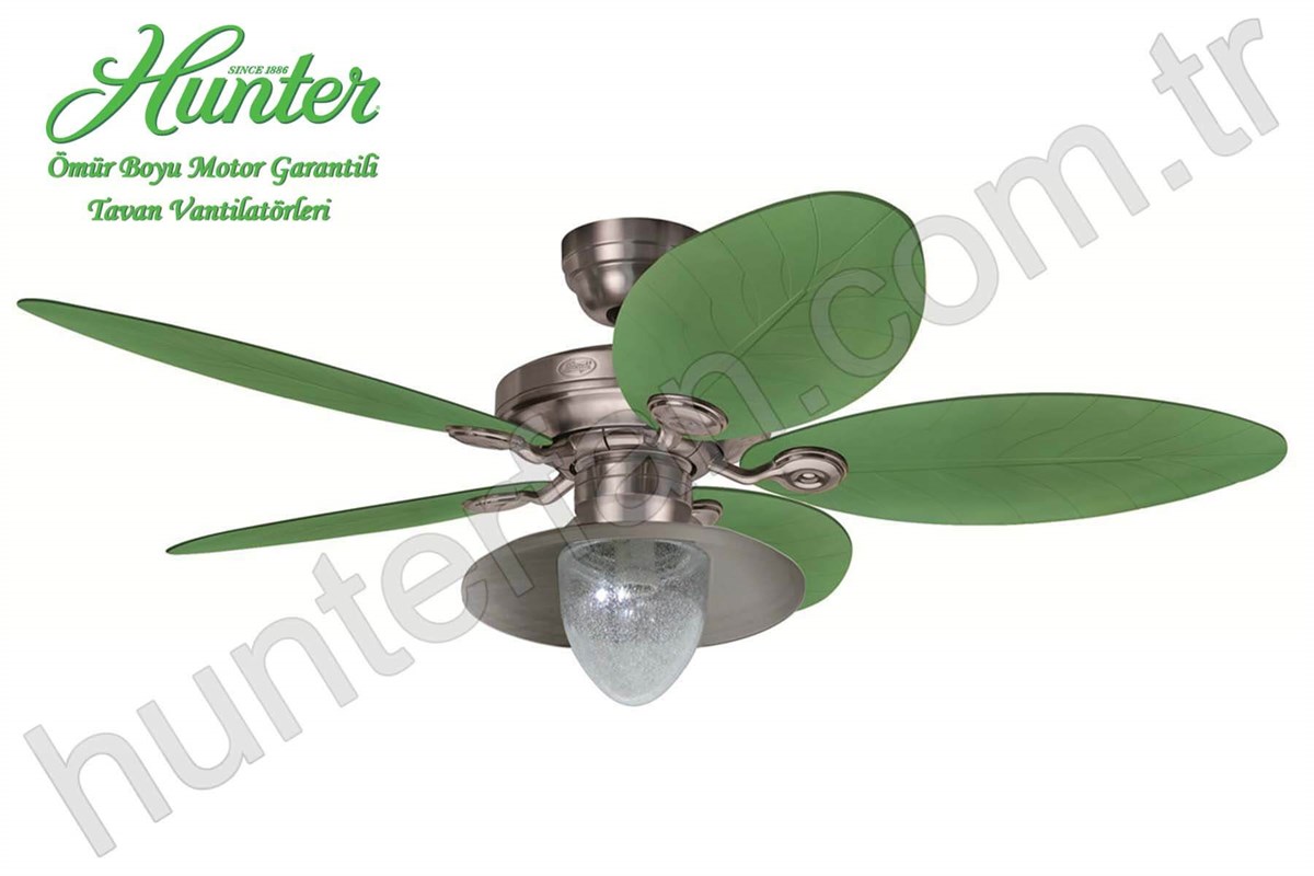 Outdoor Elements II Alüminyum - 137 Cm. Dış Mekan Aydınlatmalı Tavan VantilatörüHunterFan